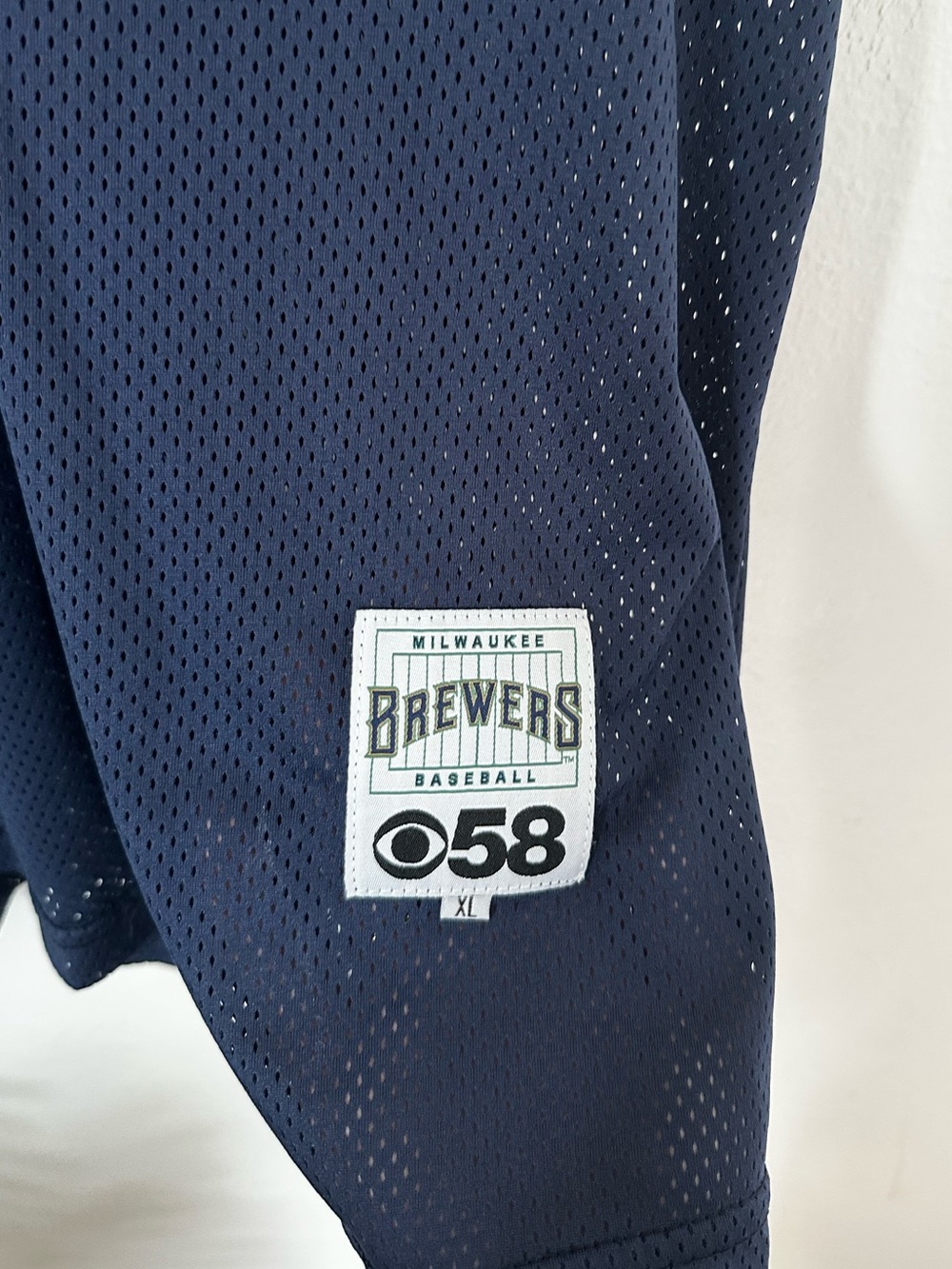 Navy Short-Sleeve Vintage Brewers Shirt - Picture 2 of 6